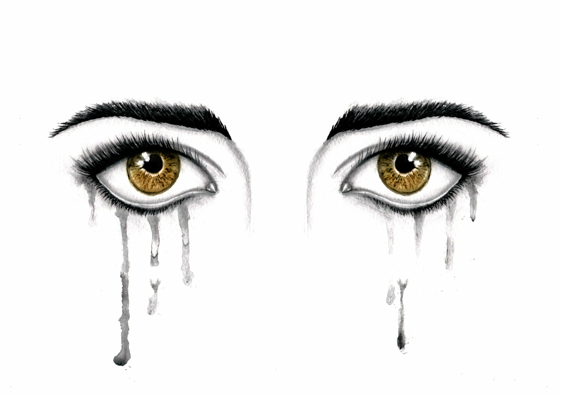 Drawing Teary Eyed by Jazzy's Art | OurArtCorner