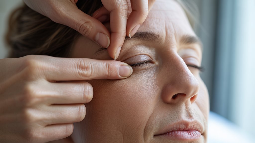 avoid eyelid massage techniques