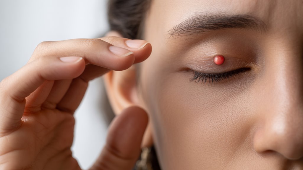 avoid touching chalazion bump