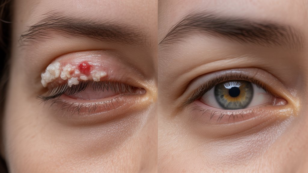 blepharitis vs stye differentiation