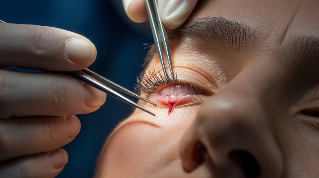 chronic eyelid inflammation nodule