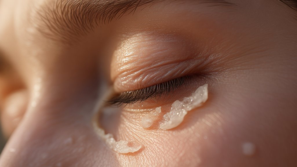 morning eye crust causes