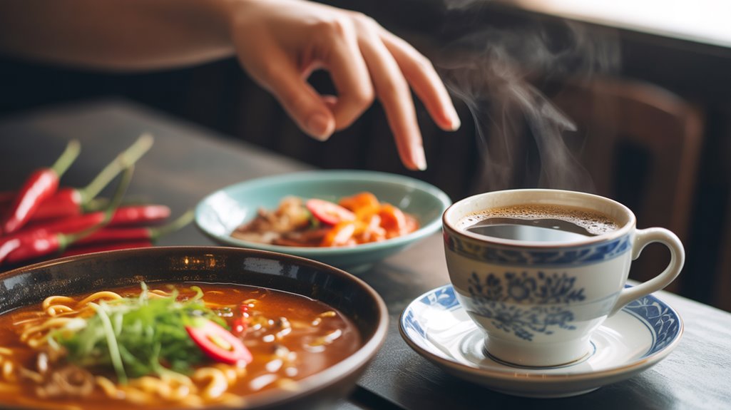 spicy foods not triggering symptoms