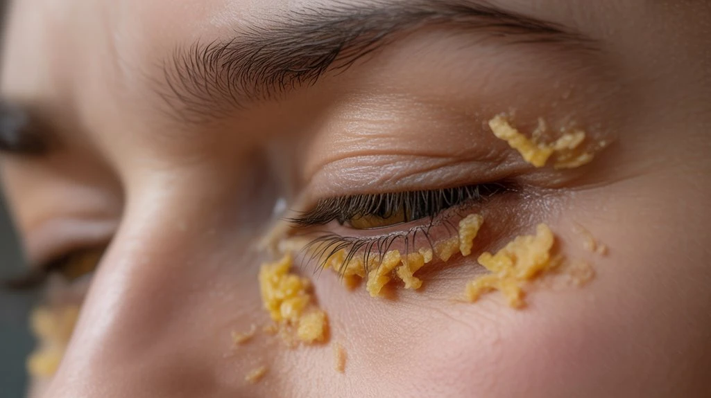 causes of persistent eye crustiness