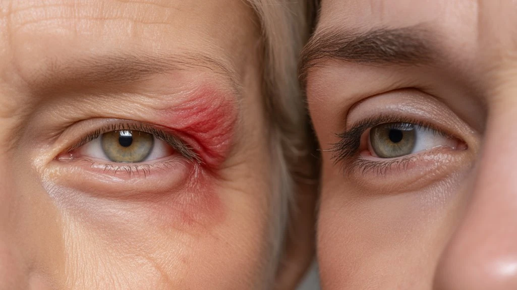 chalazion versus stye differentiation