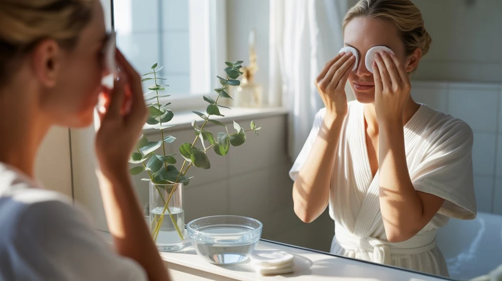 gentle eyelid hygiene routine