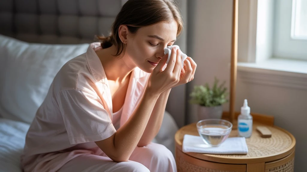 mild eye crusting remedies