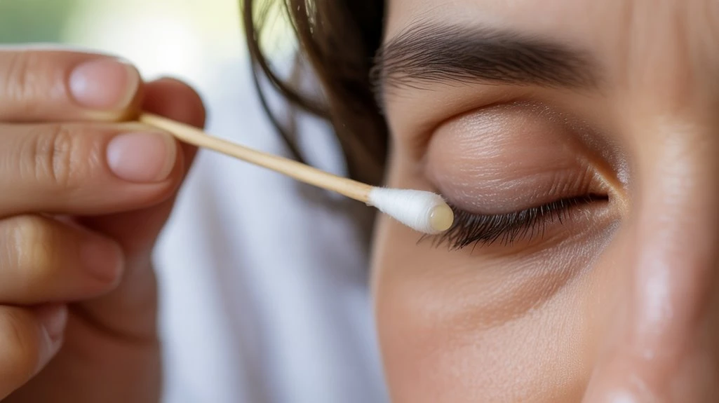 painless eyelid lump formation