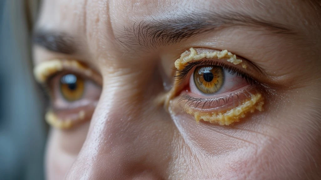 red crusty eyes causes