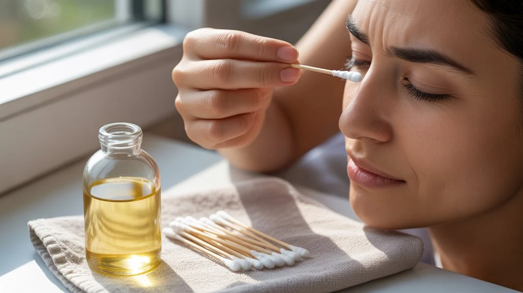 safe castor oil application